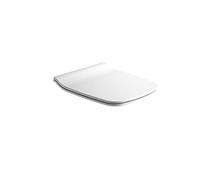GALA G5164801 - Coperchio e Sedile Slim Fisso per WC, Collezione Emma Square, Finitura Bianca (RIF. 516148), urea, 38 x 5 x 43,8 cm