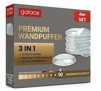 GALACE Fermaporta Adesivo da Muro Bianco [6 pezzi] - 40mm Paracolpi Porta per Proteggere Pareti - Gommini per Porte come Fermaporta da Pavimento o da Maniglia - Proteggi Maniglia Porta - Ferma Porte