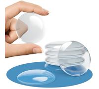 GALACE Fermaporta Adesivo da Muro Bianco [6 pezzi] - 40mm Paracolpi Porta per Proteggere Pareti - Gommini per Porte come Fermaporta da Pavimento o da Maniglia - Proteggi Maniglia Porta - Ferma Porte