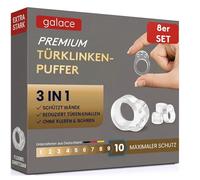 galace Fermaporta per maniglia, confezione da 8 pezzi, trasparente per maniglia, fermaporta per la protezione contro le macchie, maniglia per porta e finestra
