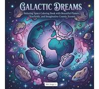 Galactic Dreams Relaxing Space Coloring Book with Beautiful Planets, Starfields, and Imaginative Cosmic Scenes: Featuring Celestial Adventures, ... Exploration Space-Themed Creative Escape