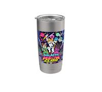 Galactic Funny Clash Space Cats Illustration Graphic Cartoon Bicchiere termico in acciaio inox doppia parete