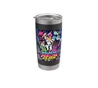 Galactic Funny Clash Space Cats Illustration Graphic Cartoon Bicchiere termico in acciaio inox doppia parete