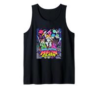 Galactic Funny Clash Space Cats Illustration Graphic Cartoon Canotta