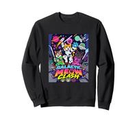 Galactic Funny Clash Space Cats Illustration Graphic Cartoon Felpa