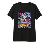 Galactic Funny Clash Space Cats Illustration Graphic Cartoon Maglietta Premium