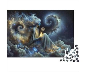 Galactic Goddess Celestial Magic Jigsaw Puzzle Impossibili 1000Pcs Decorazione Per La Casa. Rilassamento E Intelligence Per Adulti E Bambini Da 12 Anni 70x50cm/1000pcs
