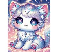 Galactic Paws: College Ruled Lined Notebook with Kawaii Cosmic Cat Design: Perfect for Writing, Journaling, Doodling - 7.5 x 9.25 Inches, 100 Pages, College Ruled, Matching Front and Back Cover