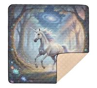 Galactic Safari Mitico Steed Morbido Tappetino da Gioco Imbottito per Pavimento Tappetino per Animazione Attività Monopezzo per Neonati Bambini Neonati, 127 x 127 cm