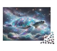 Galactic Sea Turtle 1000 Pezzi Carta Ecologica Puzzle Classico Jigsaw Collettori Gioco Divertente Sollievo Dello Stress Regali 52x38cm/1000pcs