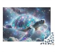Galactic Sea Turtle Puzzle 1000 Pezzi Galaxy Turtle Art in Cartone Riciclato Qualità Premium Per Appassionati Famiglia Passare Il Tempo Set Completo 52x38cm/1000pcs