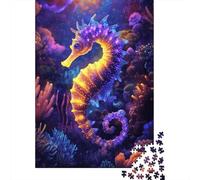 Galactic Seahorse Art 1000 Pezzi Carta Ecologica Puzzle Premium Per Adulti Decompressione Del Gioco Educativo Decorazione Murale Regali 52x38cm/1000pcs