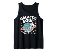 Galactic Soul Carino Scheletro Galleggiante nello Spazio Canotta