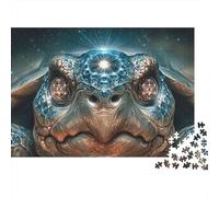 Galactic Turtle Head Puzzle Impossible 1000 Pezzi Decorazione Per La Casa. Rilassamento E Intelligence Per Adulti E Bambini Da 12 Anni 52x38cm/1000pcs