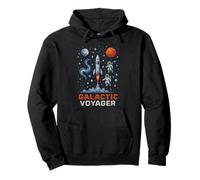 Galactic Voyager Space Explorer Astronomy Uomo Felpa con Cappuccio
