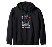 Galactic Voyager Space Explorer Astronomy Uomo Felpa con Cappuccio