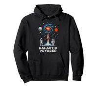 Galactic Voyager Space Explorer Astronomy Uomo Felpa con Cappuccio