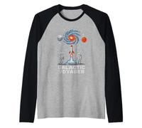 Galactic Voyager Space Explorer Astronomy Uomo Maglia con Maniche Raglan