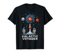 Galactic Voyager Space Explorer Astronomy Uomo Maglietta