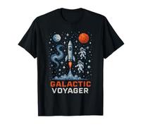Galactic Voyager Space Explorer Astronomy Uomo Maglietta