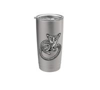 Galago Bush Baby Primate Bicchiere termico in acciaio inox doppia parete