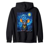 Galagos Bush Baby sotto Cielo Stellato Felpa con Cappuccio