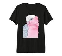 Galah Rosa rosalbin cacatua Acquerello Ritratto Maglietta Premium