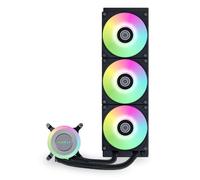 Galahad II Lite - Ventole RGB da 360 mm, effetti di illuminazione personalizzabili e blocco pompa ARGB, design a basso rumore, cuscinetto idraulico, coperchio pompa commutabile, ventola RGB da 28 mm
