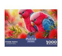 Galahs on Blossoms Puzzle 1000 Pezzi Wild Animal - Cartone Premium Spesso, Relax Serale Per Adulti, Poster Incluso, Confezione Regalo Elegante - 38x26cm/1000pcs