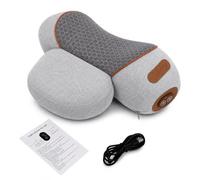 GALAKSIOZ Original TheraPillow - Cuscino massaggiante 3 in 1 per il collo con calore e trazione morbida, supporto rilassante per collo e spalle con massaggio a vibrazione, design senza fili e ricarica