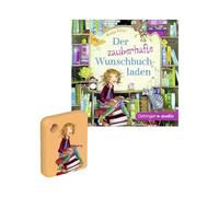 Galakto (Edel) The Magical Wish Bookstore, 1 gettone Galakto - verde, macchina per karaoke MP3 retrò con due jack per cuffie per ascolto condiviso, jack audio da 3,5 mm, 100 g, 4,2 cm x 4,2 cm x 5 cm