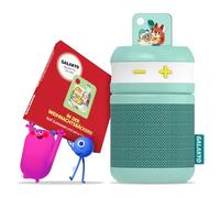 Galakto - Lettore musicale e ascolto per bambini per casa e in viaggio | Include 2 gettoni, in pasticceria natalizia/Fox&Sheep, senza internet ovunque, facile da usare, lunga durata della batteria