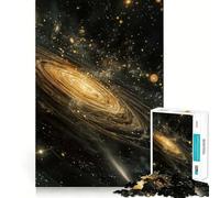 Galassia a spirale nello spazio, puzzle da 1000 pezzi per ragazzi, gioco di logica, divertimento da costruire insieme, taglio di precisione, regalo elegante 38x26cm