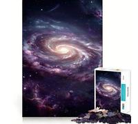 Galassia a spirale vibrante nello spazio profondo,puzzle da 1000 pezzi,gioco creativo,incastro perfetto,nessun pezzo si stacca,attività per rafforzare i legami familiari (50x75cm)