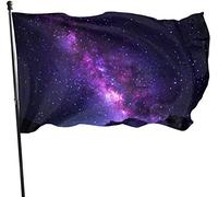 Galassia all'aperto scintillante sopra la bandiera del giardino Nanga, bandiera del gioco 3 x 5 piedi decorazioni per la casa all'aperto