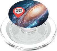 Galassia di fantascienza Tu sei qui Giovane Spaceman PopSockets PopGrip per MagSafe