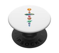Galassia Spaziale Pianeta Universo Sistema Solare Piatto PopSockets PopGrip Adesivo