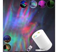 Galassia Stelle stellate Cielo Proiettore laser Luce per bambini Rotante RGB LED Acqua Ondeggiante Luce notturna Nebulosa Nuvola Lampada da camera da letto B204