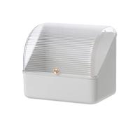 Galatée Anti-polvere Organizzatore Trucco Scrivania Cassetti di Stoccaggio Gioielli in Plastica Scatola di Immagazzinaggio Cosmetici Contenitore Vari per la Casa Scatola, Bianco B, 26 * 18 * 23cm