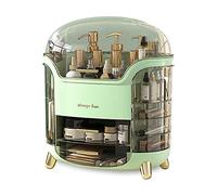 Galatée Organizer Trucchi Multifunzione Antipolvere Organizer per Cosmetici,Organizzatore di Trucco Grande Capacità Scatola del Rossetto - Verde