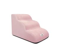 Galatée Scale Per Cani, Scale Morbide Per Animali Domestici Con Rivestimento Lavabile e Con Cerniera, Gradini Per Rampe Per Cani Facili Da Scalare, Rampe Per Cani Per Divano Letto(Rosa)