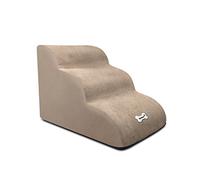 Galatée Scale Per Cani, Scale Morbide Per Animali Domestici Con Rivestimento Lavabile e Con Cerniera, Gradini Per Rampe Per Cani Facili Da Scalare, Rampe Per Cani Per Divano Letto(Marrone Chiaro)