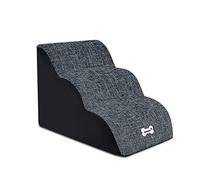 Galatée Scale Per Cani, Scale Per Cani Per Letto e Divano, Scale Per Animali Domestici Antiscivolo a 3 Gradini, Scale Per Animali Domestici Rimovibili e Lavabili, Fino a 45 Kg(Blu Scuro)