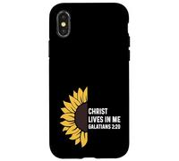 Galati 2:20 2 20 Dio Gesù Cristiano Cristo Mi vive Custodia per iPhone X/XS