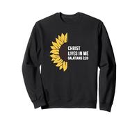 Galati 2:20 2 20 Dio Gesù Cristiano Cristo Mi Vive Felpa