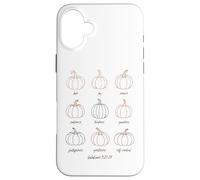 Galati di zucca cristiana 5:22-23 Frutti dello Spirito Custodia per iPhone 16 Plus