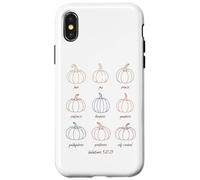 Galati di zucca cristiana 5:22-23 Frutti dello Spirito Custodia per iPhone X/XS