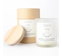 Galaxieregister Candela profumata in vetro con segno zodiacale - Candela personalizzata con note personalizzate e diverse fragranze - Idea regalo per donne (leone)