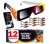 Galaxium 6/12/25/50/100 Occhiali Eclissi Solare ISO 12312-2 Eclissi Solare