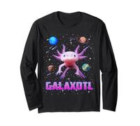 Galaxotl Axolotl in Galaxy Cute Pet Mexican Space Axolotl Maglia a Manica